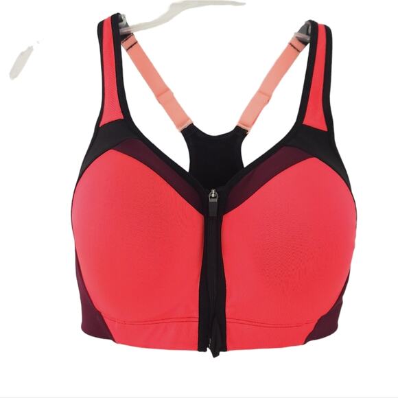 C9 by Champion Sports Bra Wireless 34D Flourescent, Front Closure Athletic Bra - Picture 1 of 2